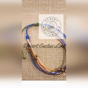 Plunder cord and Gold Bead bracelet